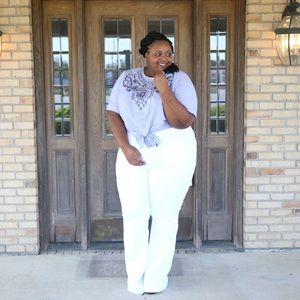 Melissa McCarthy Wide Leg Jeans